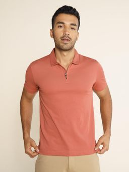 DaMENSCH - Men Coral Thermoregulating Regular Fit Polo T-shirt
