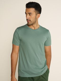 DaMENSCH - Men Green Lounge T-Shirts