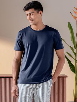 DaMENSCH - Men Blue Lounge T-Shirts