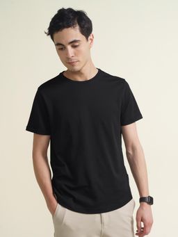 DaMENSCH - Men Black Pique T-Shirt