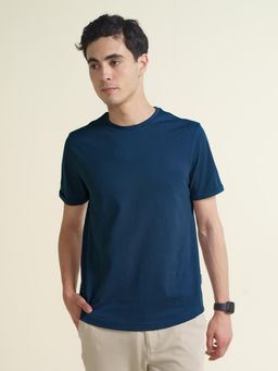 DaMENSCH - Men Teal Pique T-Shirt