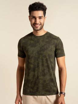 DaMENSCH - Green Tie and Dye Vortex Blend T-Shirt