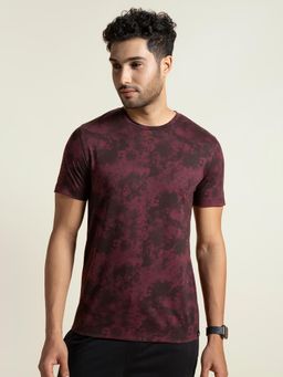 DaMENSCH - Maroon Tie and Dye Vortex Blend T-Shirt