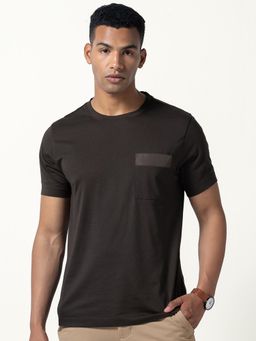 DaMENSCH - Men Black Round Neck T-Shirt