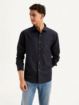 Levi's - Men's Black Solid Slim Fit Shirt