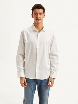 Levi's - Men's White Solid Slim Fit Shirt