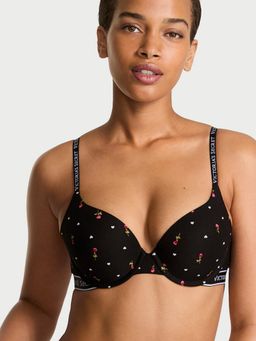Victoria's Secret - The T-Shirt Perfect Shape Cotton Push-Up Black Bra