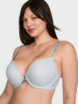 Victoria's Secret - Very Sexy Shine Strap Lace Push-Up Blue Bra
