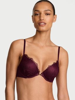 Victoria's Secret - Very Sexy Bombshell Rose Lace Push-Up Wine Bra