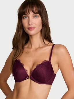 Victoria's Secret - Very Sexy Rose Lace Push-Up Wine Bra