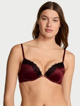 Victoria's Secret - Very Sexy Smooth Lace-Trim Push-Up Red Bra