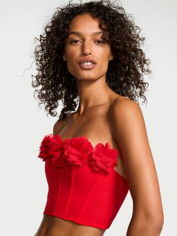 Victoria's Secret - Dream Angels Red Roses Strapless Corset Top