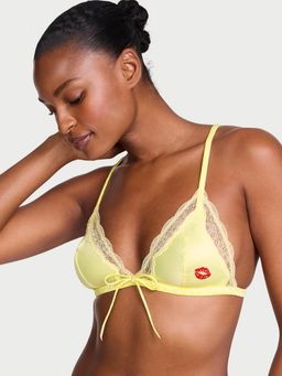 Victoria's Secret - Tease Satin Kiss Triangle Yellow Bra