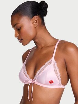 Victoria's Secret - Tease Satin Kiss Triangle Pink Bra