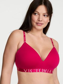 Victoria's Secret - The T-shirt Cotton Exploded Logo Lightly Lined Wireless Pink Bra