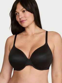 Victoria's Secret - Body by Victoria Lace-Trim Lightly Lined Full-Coverage Black Bra