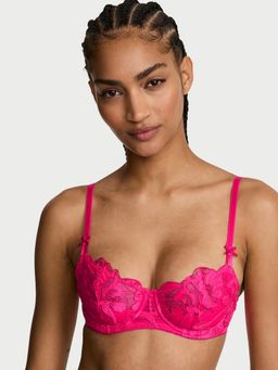 Victoria's Secret - Dream Angels Wicked Unlined Pop Floral Balconette Pink Bra