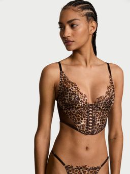 Victoria's Secret - Very Sexy Geo Leo Lightly Lined Brown Bralette Brown Bra