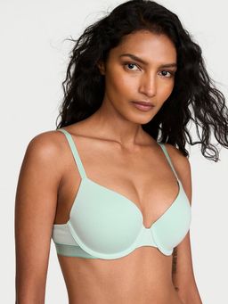 Victoria's Secret - The T-shirt Perfect Shape Cotton Push-Up Green Bra
