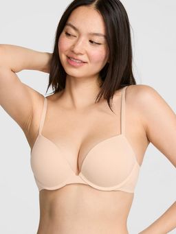 Victoria's Secret - PINK Wear Everywhere Super Push-Up Beige Bra