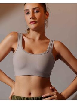 BODYSIZE - Women’s Everyday Non-Padded Cotton Slip-On Grey Bra