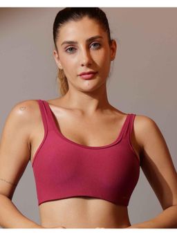 BODYSIZE - Women’s Everyday Non-Padded Cotton Slip-On Pink Bra