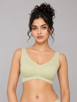 Shop The Edit - Full Coverage Removable Cups Everyday Green Bra