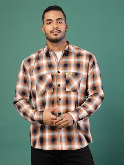 RIGO - Men Multi-Color Printed Checks Shacket