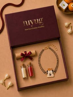 Nuyug - Kids Mickey Nazariya Rakhi Gift Set