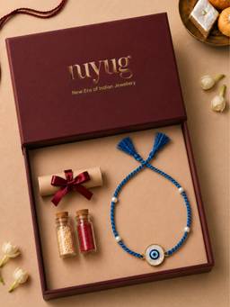 Nuyug - Lucky Evil Eye Raksha Bandhan Rakhi Gift Set