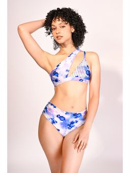 Trove Label - Multi-Color Abstract Regular Swim Top