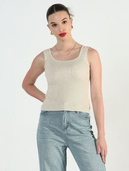SHOWOFFFF - Edition Women's Beige Tank Top