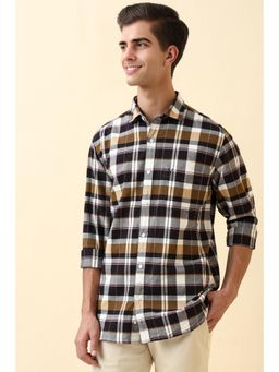 Allen Solly - Mens Multi-Color Checks Full Sleeves Casual Shirt