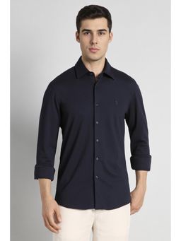 Simon Carter - Mens Solid Navy Blue Shirt