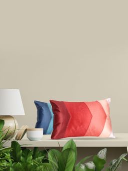 Sivya by Home - Colorblock Rectangular Cushion Cover Multi-Color (Pack of 2)