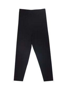 The Mom Store - Girls Black Solid Leggings