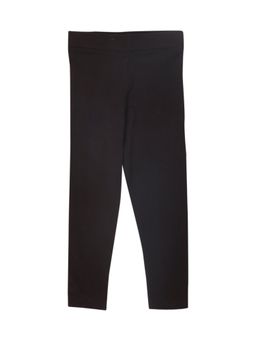 The Mom Store - Girls Brown Solid Leggings