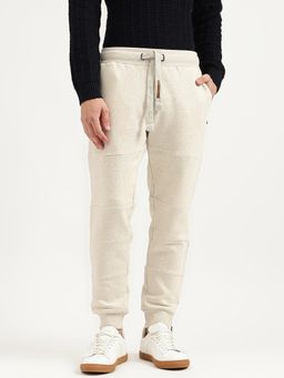 United Colors of Benetton - Cream Solid Regular Fit Joggers