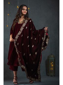 Swtantra - Velvet Rosewood Dupatta