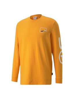 Puma - Uptown Relaxed Longsleeve Men Orange T-shirts