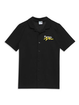 Puma - Drip Knitted Boys Black Shirt
