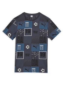 Puma - Graphic B Boys Grey T-Shirt