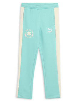 Puma - Bubble Bloom Girls Blue Trackpants