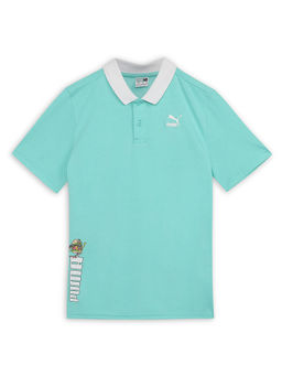 Puma - Sport Feast Kids Blue Polo T-Shirt