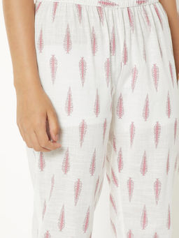 max - Pink Woven Cotton Slub Regular Kurta and Pant