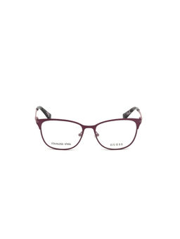 Guess - Women Wine Metal Square Eyewear Frame GU263852083FR (52)