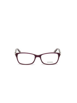 Guess - Women Purple Acetate Rectangle Eyewear Frame GU267750083FR (50)
