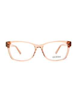 Guess - Women Beige Acetate Square Eyewear Frame GU5028252057FR (52)