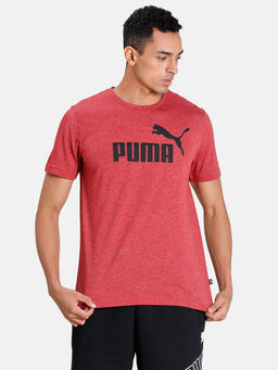 Puma - ESS Heather Tee Men Red T-Shirt