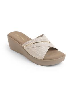 ZELION - Women Black PU Wedges Heels